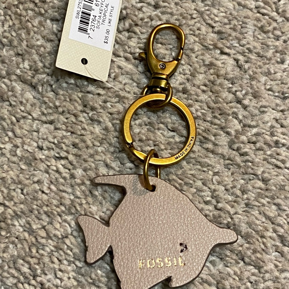 Fossil Tropical Fish Bag Charm Fob - Picture 3 of 7